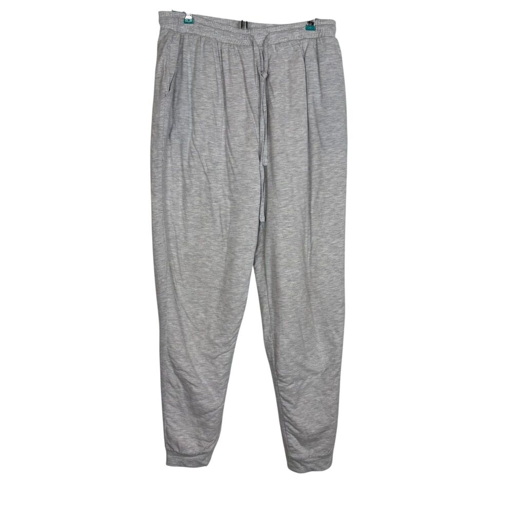 The Vermont Country Store Gray Jogger Sweatpants Sherpa Lined Women’s Medium